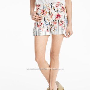 White House Black Market 5-inch Floral Print Shorts